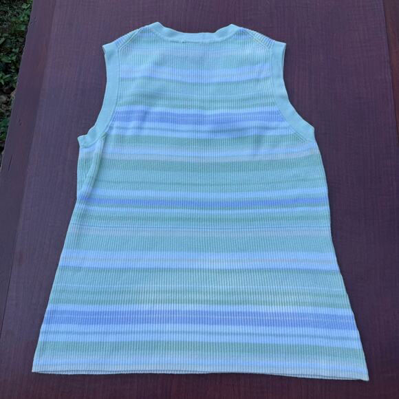 Merona Women's Knit Top - Striped Pastel - Size Large - Picture 2 of 3